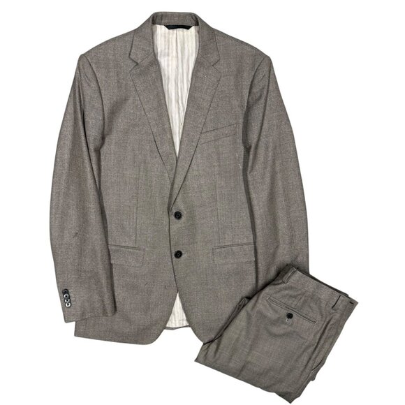 Banana Republic Suit Vitale Barberis Canonico 120s Flannel Wool 2pc 38R 32x31 - Picture 1 of 16